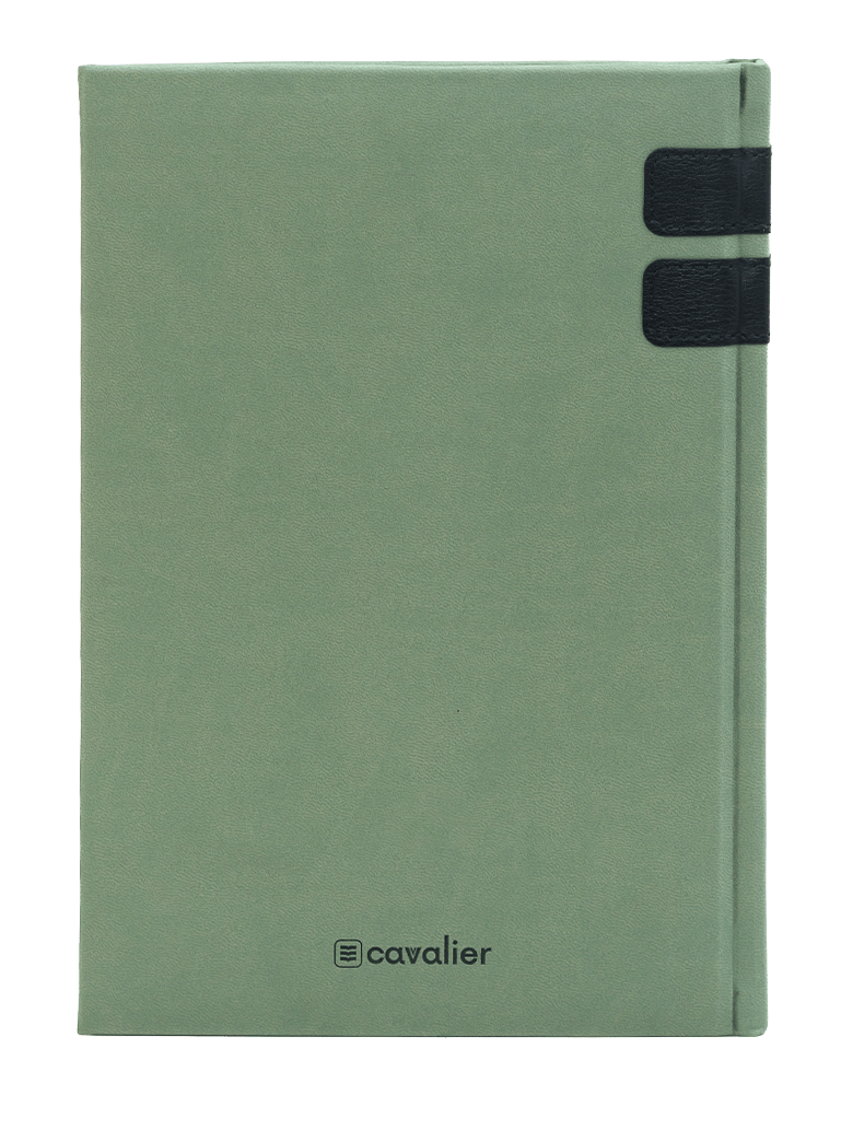 Cavalier Agenda Premium Diaria Ataco Verde Claro 2026 - Farmacias Arrocha