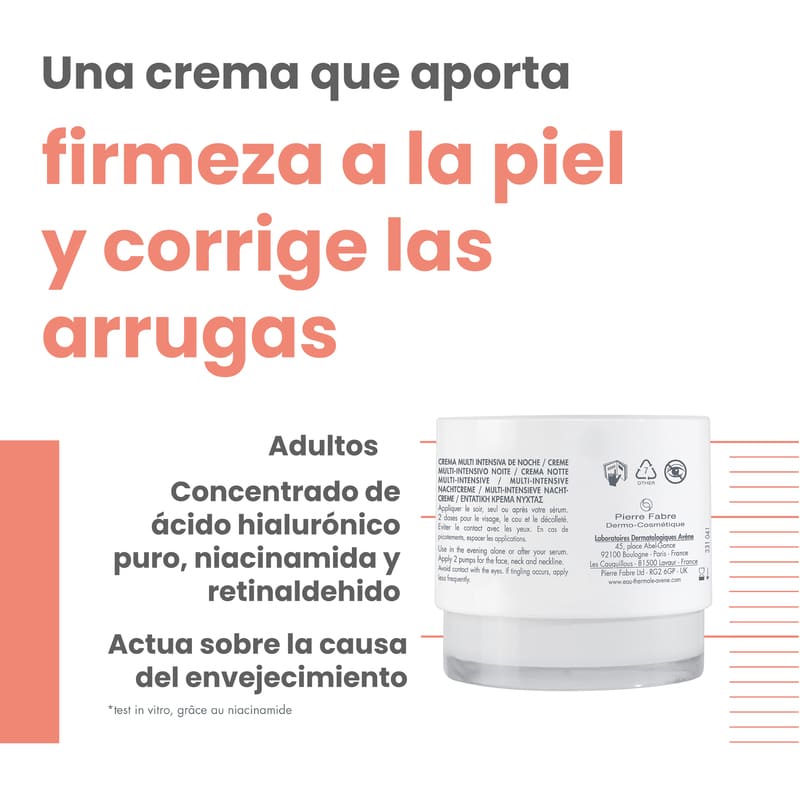 Avene Hyaluron Active B3 Crema De Noche 40Ml - Farmacias Arrocha