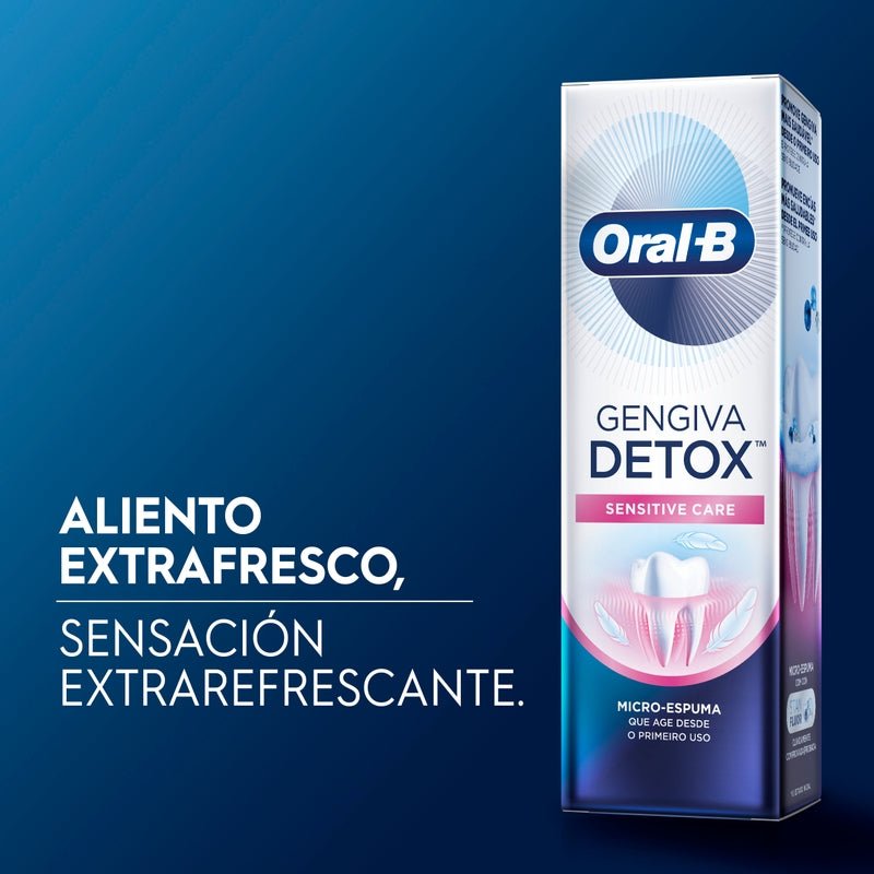 Pasta de dientes Oral - B Encías detox Sensitive Care con Flúor 75 ml - Farmacias Arrocha