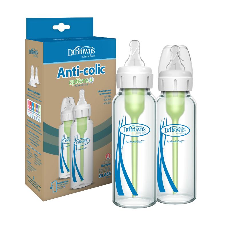 Dr Brown'S Set 2 Biberón DE Vidrio Anti Cólico 8oz - Farmacias Arrocha
