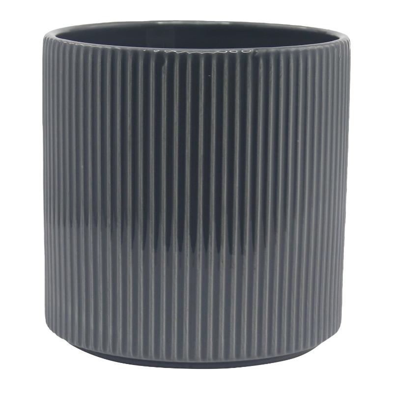 Pote De Ceramica Grey 19x19 cm - Farmacias Arrocha