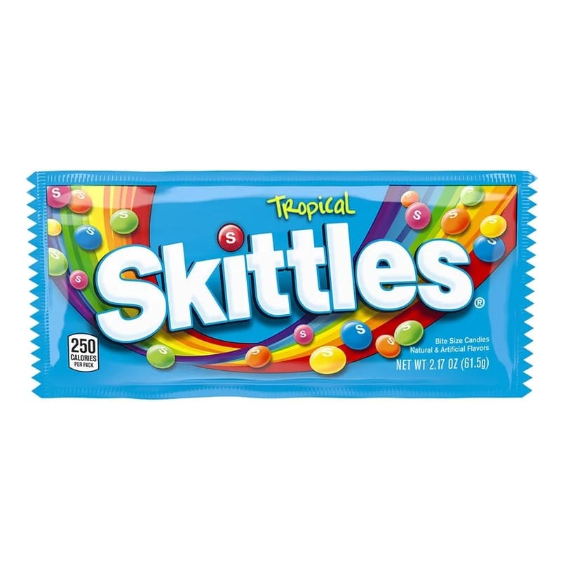 Wrigley Skittles Tropical 2.17Oz - Farmacias Arrocha