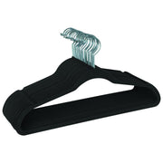 Set De Ganchos De Ropa Aterciopelados Negro 25Pzas - Farmacias Arrocha