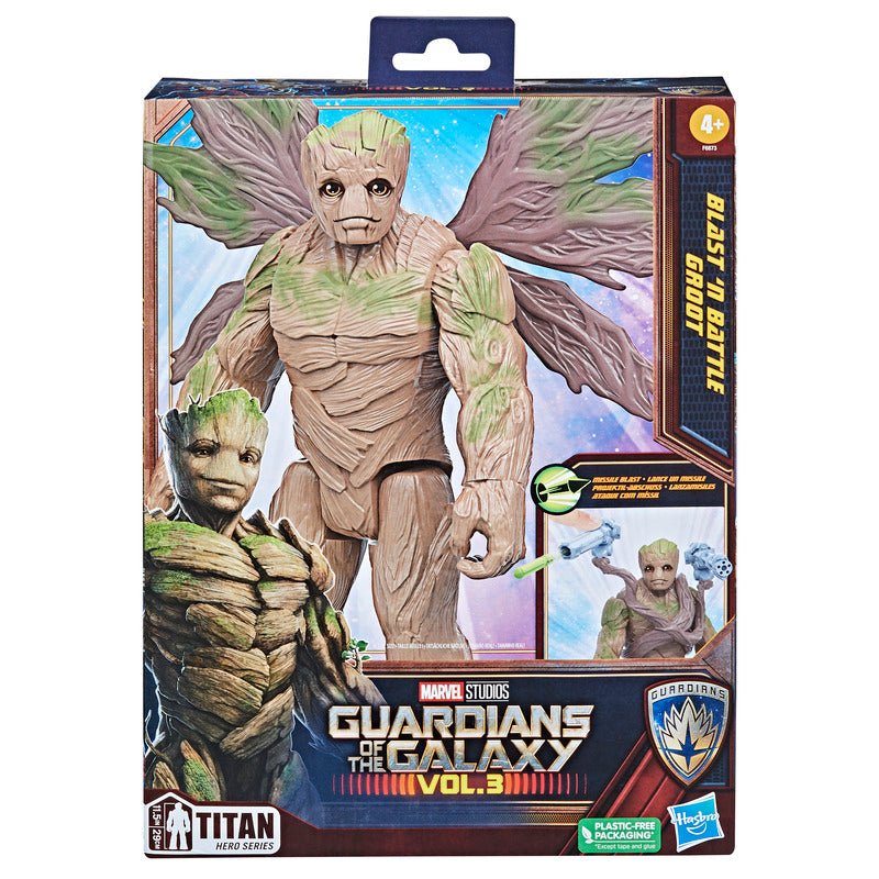 Marvel Guardianes De La Galaxia Vol. 3 - Titan Hero Series - Blast 'N Battle Groot - Farmacias Arrocha