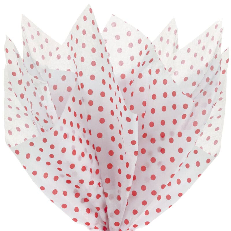 Hallmark Papel Tissue Puntos Rojo Escarlata 4U - Farmacias Arrocha