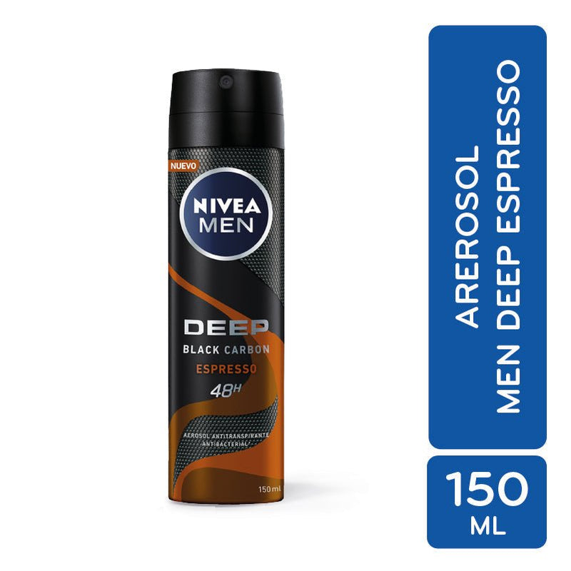 Nivea Deo Spray Men Deep Espresso 150 Ml. - Farmacias Arrocha