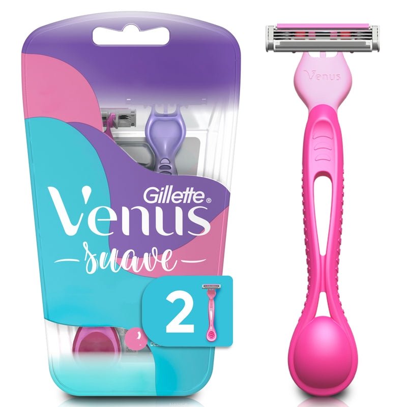 Máquina de afeitar para Mujer Gillette Venus Suave con Aloe y 3 hojas 2 uds - Farmacias Arrocha