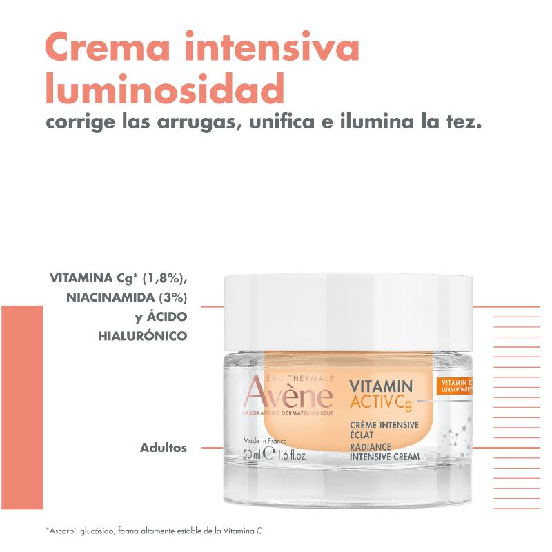Avene Vitamin Cg Crema Intensiva 50Ml - Farmacias Arrocha