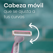 Máquina de afeitar para Mujer Gillette Venus Suave con Aloe y 3 hojas 4 uds - Farmacias Arrocha