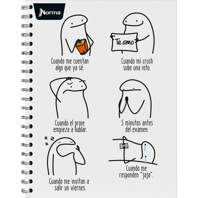 Norma Libreta Doble Espiral Grande Flork 5 Materials - Farmacias Arrocha