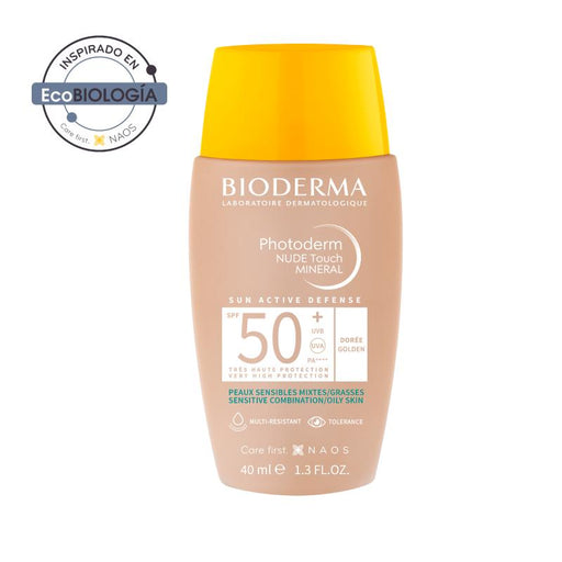 Bioderma Photoderm Nude Touch SPF 50+ Color Dorado - Farmacias Arrocha
