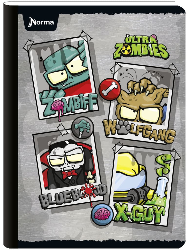 Norma Cuaderno Cosido Grande Raya Ancha 200 Pag Ultrazombies - Farmacias Arrocha