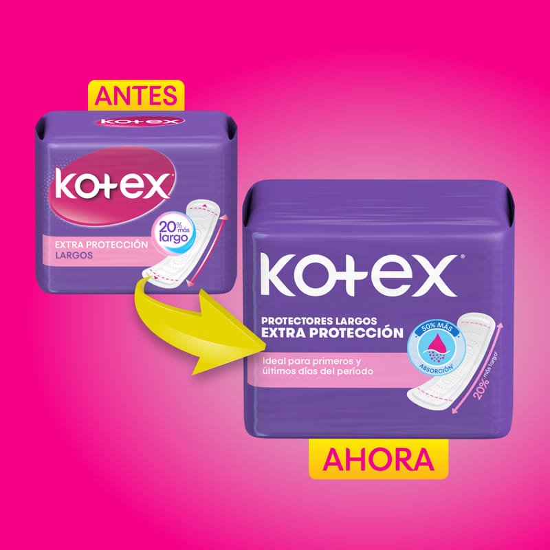 Protectores Diarios Kotex Largos 50U - Farmacias Arrocha