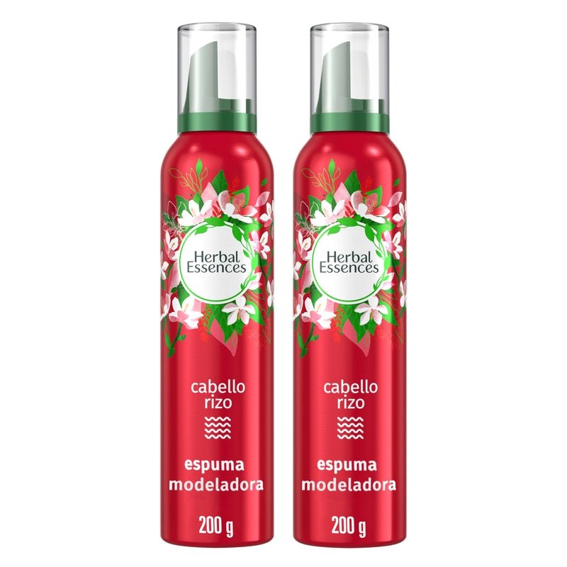 Espuma Modeladora Herbal Essences Cabello Rizo Jazmín 400 g (2 Unidades De 200 g) - Farmacias Arrocha