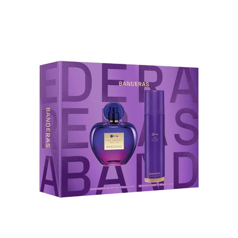 Banderas Her Secret Desire 80Ml+Deo150Ml - Farmacias Arrocha