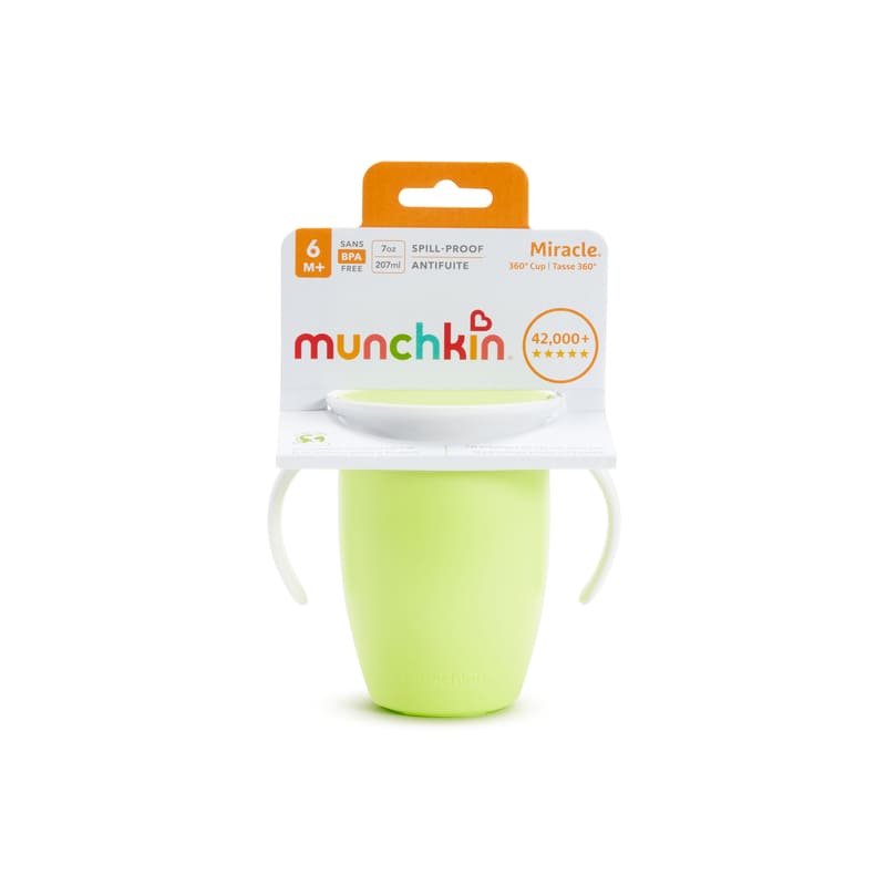 Munchkin Vaso 360 - 7 Oz. Con Asas Y Tapa - Farmacias Arrocha