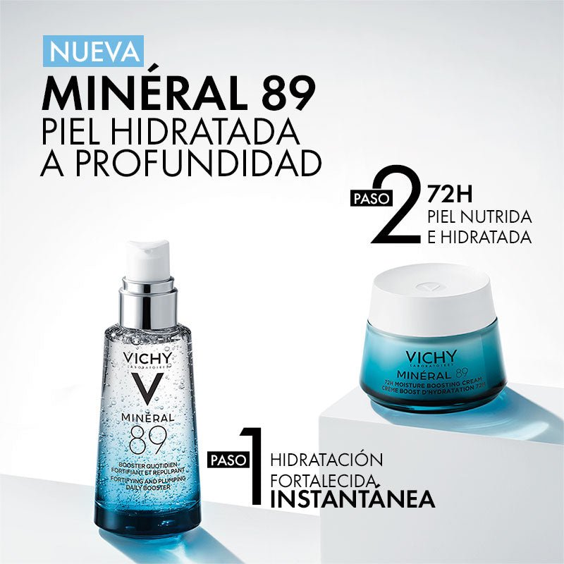 Vichy Mineral 89 Booster Crema Hidratante 72H 50Ml - Farmacias Arrocha