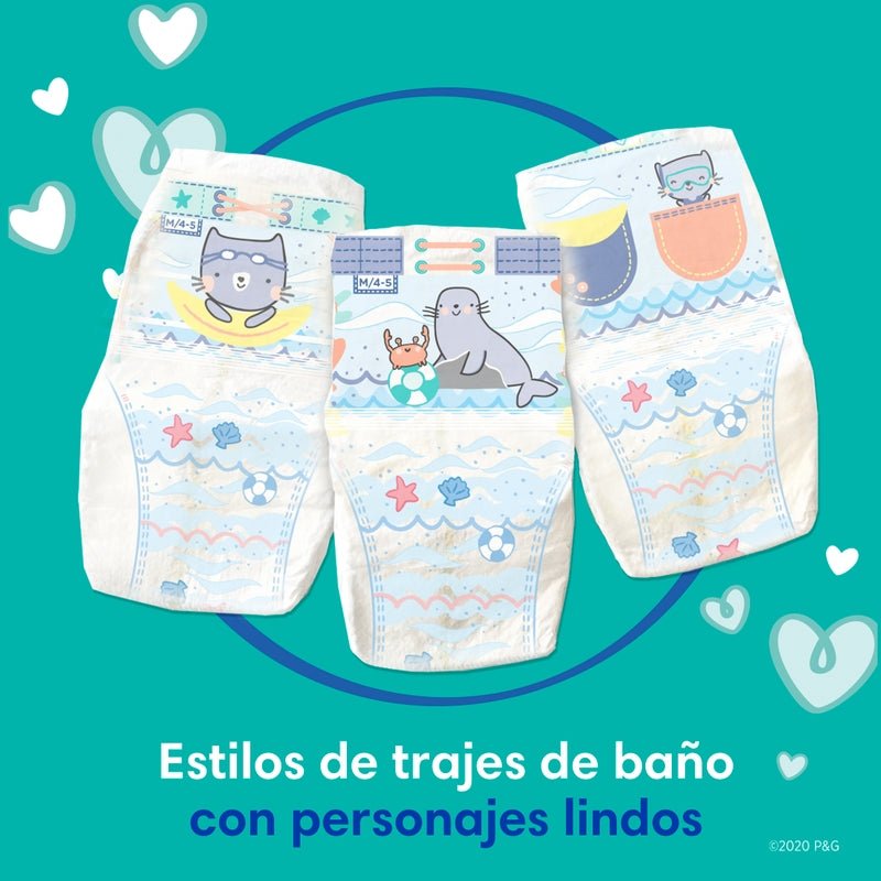 Pañales para nadar Pampers Splashers Talla 4, 11 unidades - Farmacias Arrocha