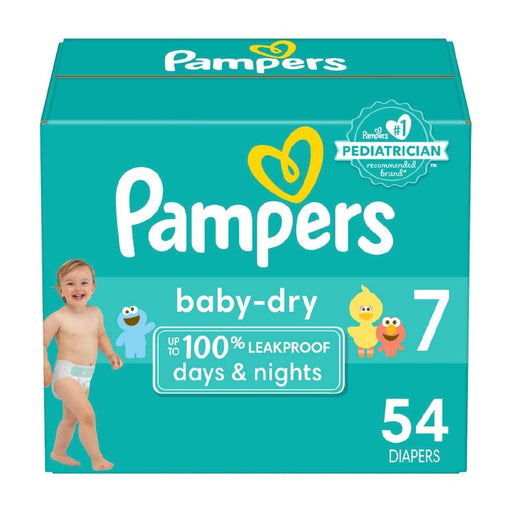 Pañales Pampers Baby Dry Talla 7, 54 unidades - Farmacias Arrocha