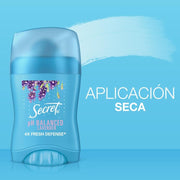 Barra Invisible Antitranspirante Secret Ph Balanced Lavender 45 g - Farmacias Arrocha