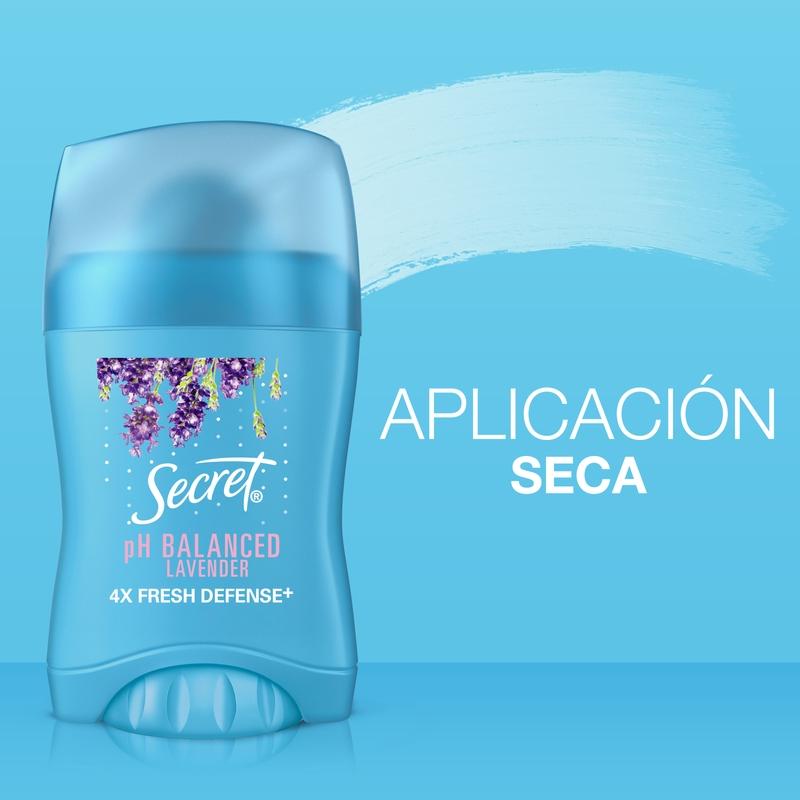 Barra Invisible Antitranspirante Secret Ph Balanced Lavender 45 g - Farmacias Arrocha