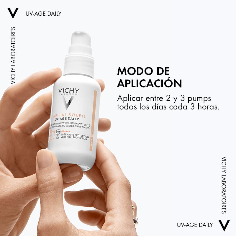 Vichy Capital Soleil Uv Age Protector Solar Anti Edad Con Color Spf50+ 40Ml - Farmacias Arrocha