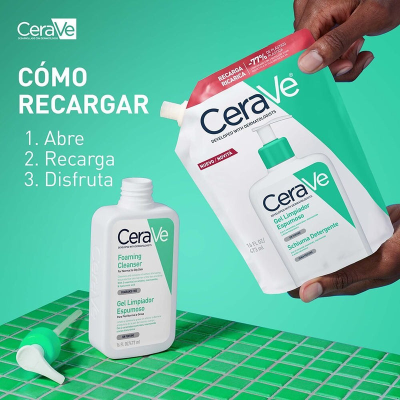 Refill Gel Limpiador Espumoso CeraVe 473ml - Farmacias Arrocha