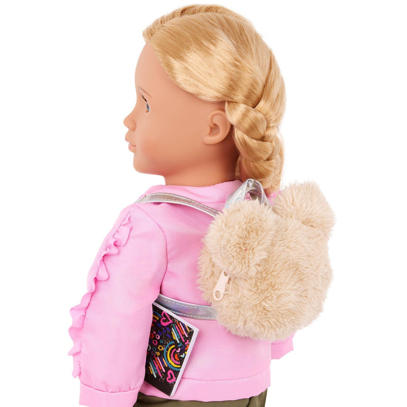 Set de Chaqueta y Mochila Rosa para Muñeca de 18” - Farmacias Arrocha
