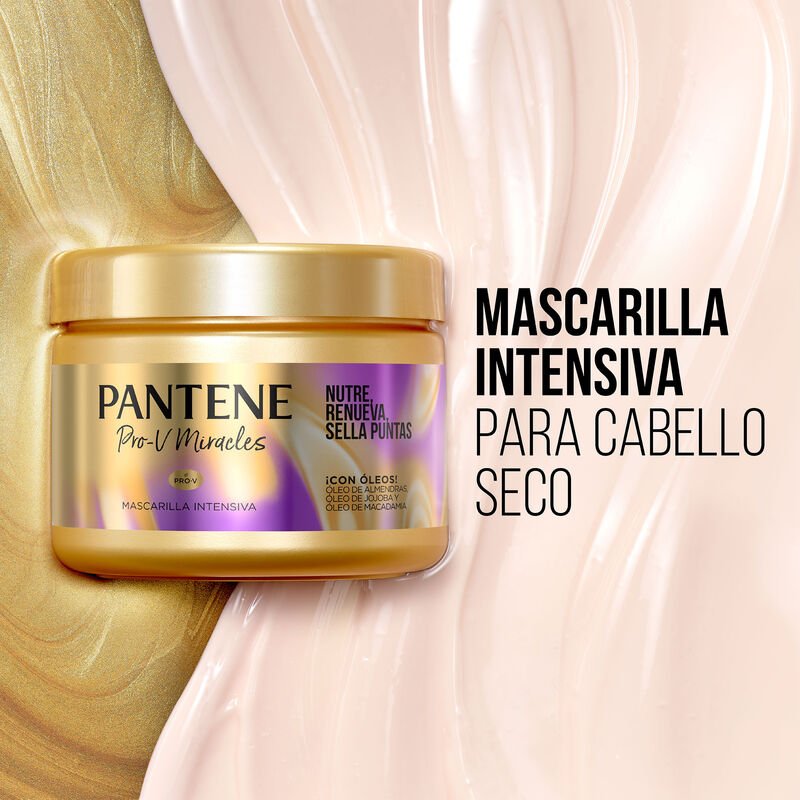 Mascarilla Intensiva Pantene Pro - v Miracles Nutre, Renueva, Sella Puntas 300 ml - Farmacias Arrocha