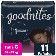 Ropa Interior Desechable Goodnites Niña Talla L 11U - Farmacias Arrocha