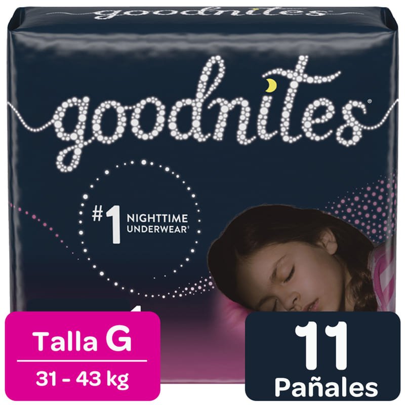 Ropa Interior Desechable Goodnites Niña Talla L 11U - Farmacias Arrocha