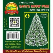 Oncor Pino de 7' Modelo Santa Snow Pine Tree - Farmacias Arrocha