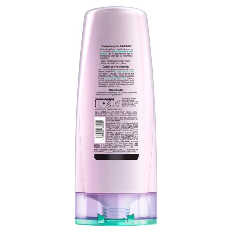 L'Oreal ElVive Acondicionador Hidra Hialurónico Pure 370Ml - Farmacias Arrocha