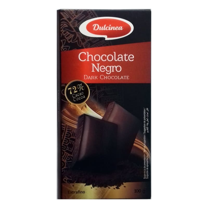 Dulcinea Chocolate Negro 72% Cacao - Farmacias Arrocha