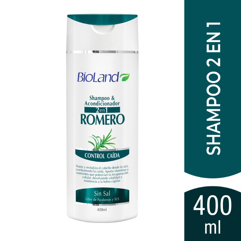 Bioland 2en1 Control Caída Romero 400Ml - Farmacias Arrocha
