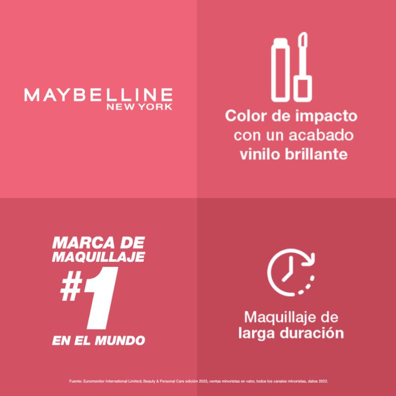 Labial Líquido Maybelline Superstay Vinyl Ink - Farmacias Arrocha