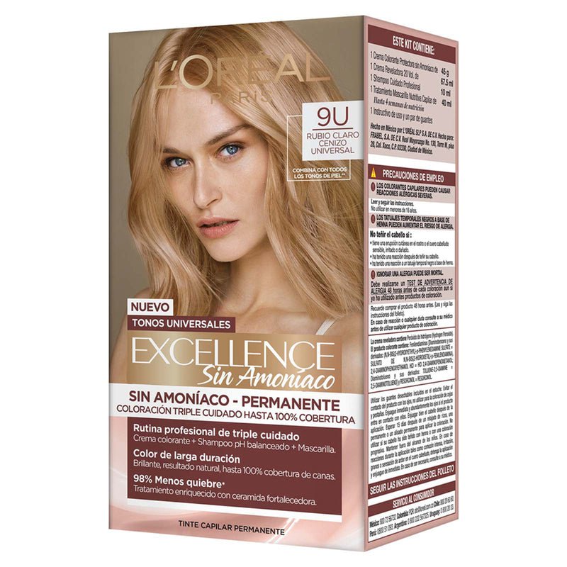 L'Oreal Tintura Permanente Excellence Sin Amoniaco - Farmacias Arrocha