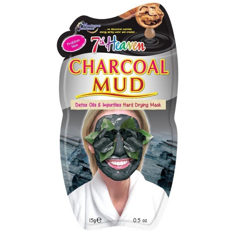 7Th Heaven Charcoal Mud Detox Oil Hard Dry Mask - Farmacias Arrocha