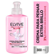 Crema Para Peinar L'Oreal Paris Elvive Glycolic Gloss 300 Ml - Farmacias Arrocha