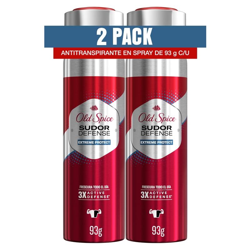 Spray Antitranspirante Old Spice Extreme Protect 93 g X 2 Unidades - Farmacias Arrocha