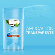 Gel Invisible Antitranspirante Secret Coconut 45 g - Farmacias Arrocha