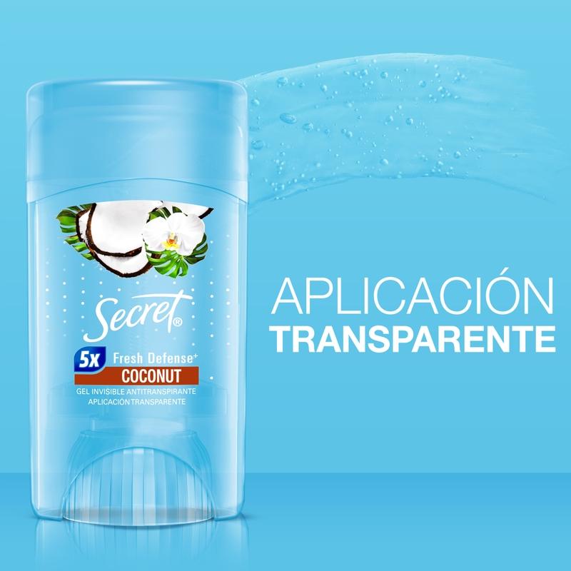 Gel Invisible Antitranspirante Secret Coconut 45 g - Farmacias Arrocha