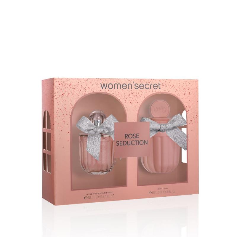 Women Secret Rose Seduction Set (Edt100Ml+Bdl 200Ml) - Farmacias Arrocha