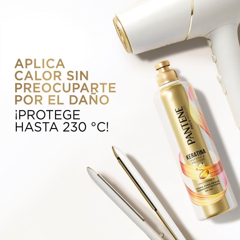 Crema Para Peinar Pantene Pro - v Miracles Keratina Repara Y Protege Termoprotectora 300 ml - Farmacias Arrocha