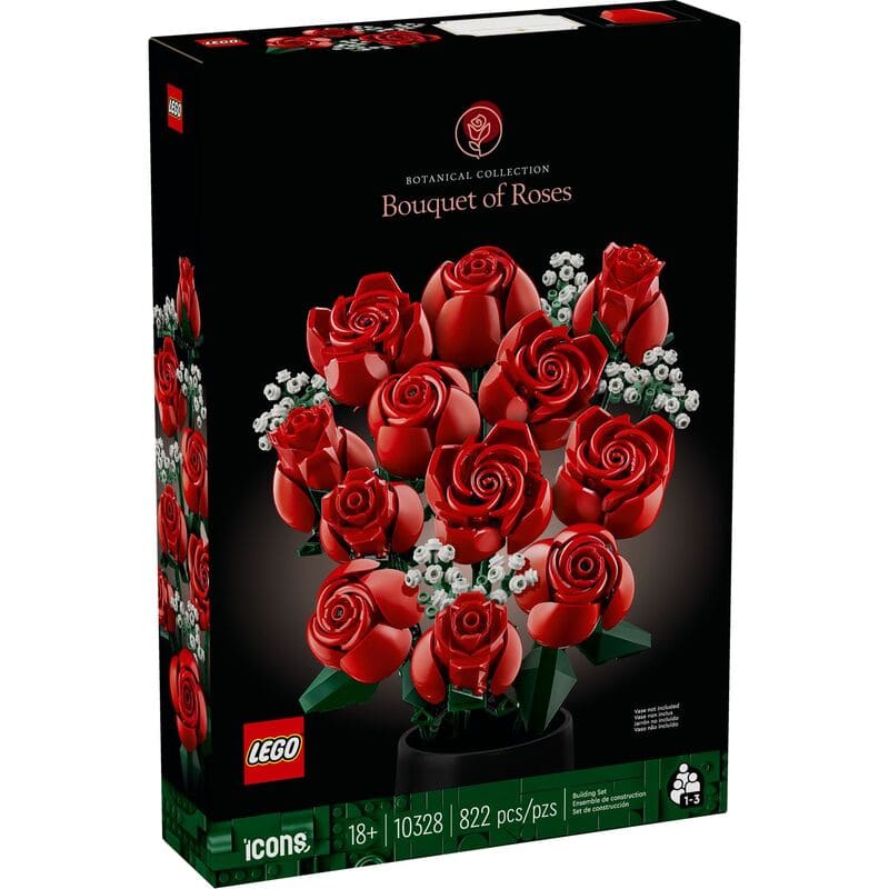 Lego Icons Flores Ramo de Rosas - Farmacias Arrocha