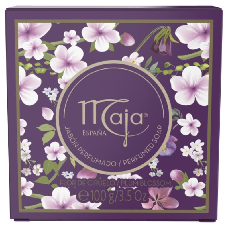 Maja Jabon Barra Plum Blossom Cuadrado 100 G - Farmacias Arrocha
