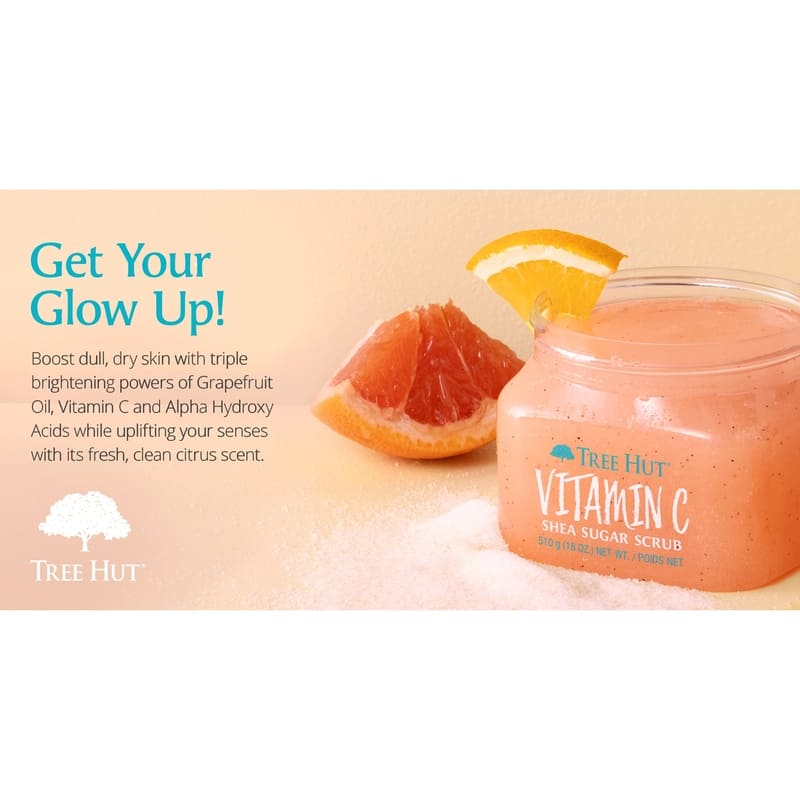 Tree Hut Exfoliante De Azúcar De Karité De Vitamina C - Farmacias Arrocha