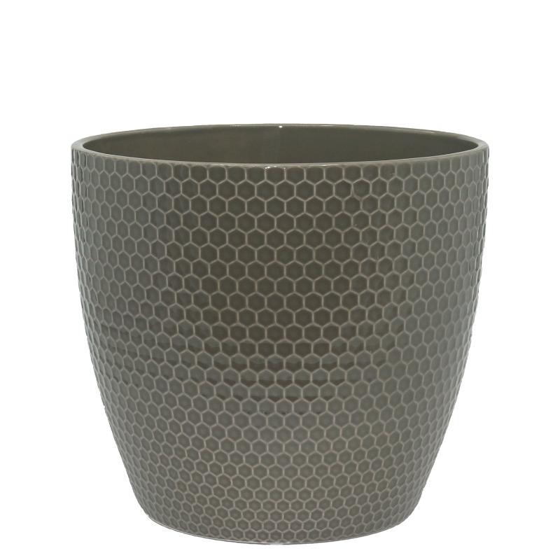 Pote De Ceramica Taupe 16x16.5 - Farmacias Arrocha