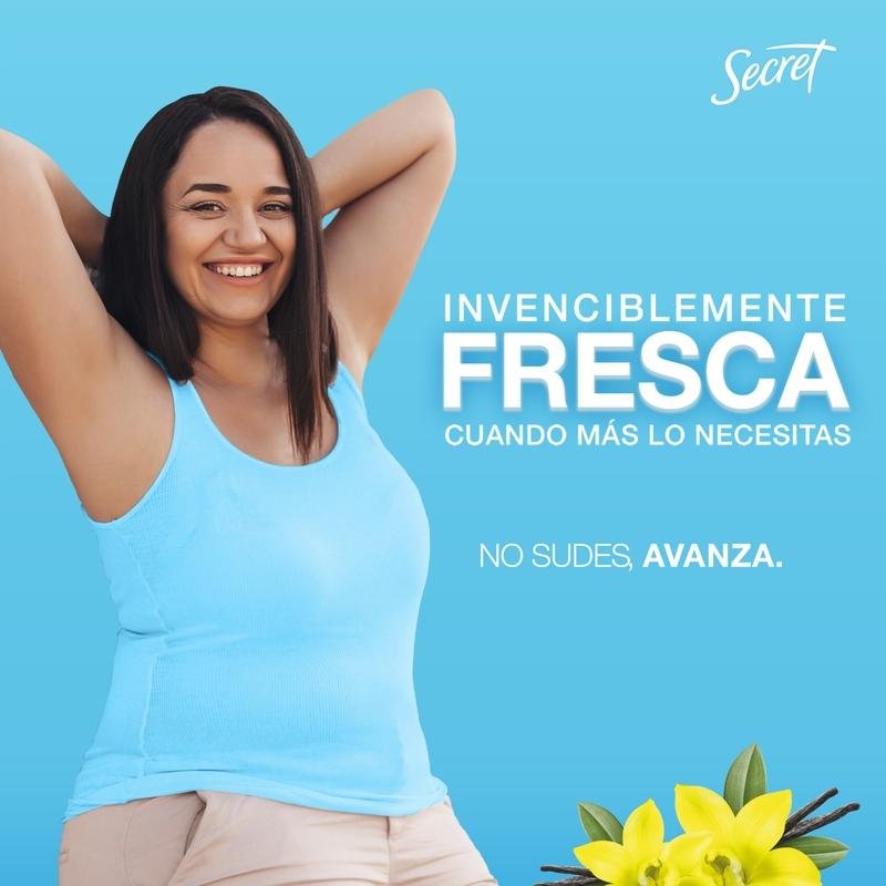 Barra Invisible Antitranspirante Secret Vainilla 45 g - Farmacias Arrocha