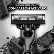 Repuesto para Máquina de afeitar Gillette Mach3 Carbono con 3 hojas, 4 uds - Farmacias Arrocha